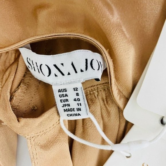 Shona Joy BNWT La Lune Bias Cut Slip Dress Women's Size 12 Desert Rose - Picture 7 of 11